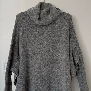 Elegant Charcoal Turtleneck Sweater